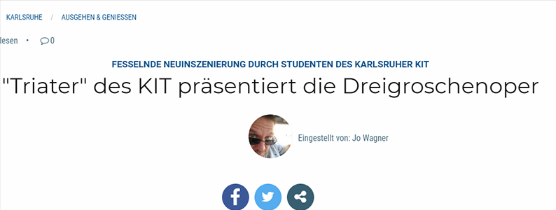 Presseartikel beim Wochenblatt Reporter